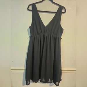American Eagle Outfitters Black V-Neck Mini Dress